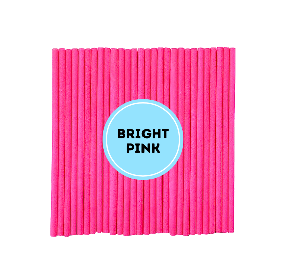 Pink Paper Lollipop Sticks: 4" | www.sprinklebeesweet.com