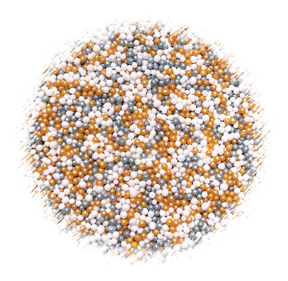 Bulk Nonpareils: Silver & Gold | www.sprinklebeesweet.com