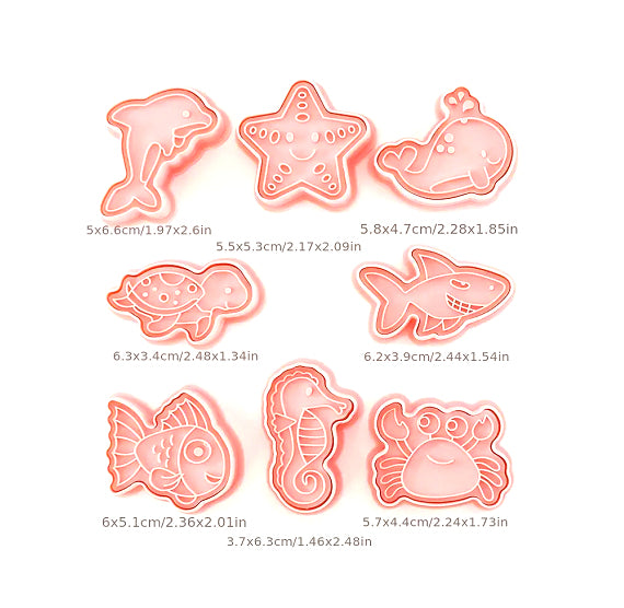 Under the Sea Cookie Cutter & Stampers Set | www.sprinklebeesweet.com