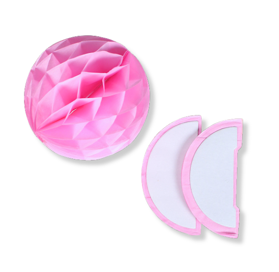 Light Pink Honeycomb Tissue Balls: 3" (2 Count) | www.sprinklebeesweet.com
