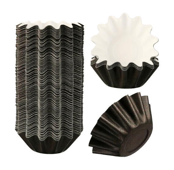 Free Standing Fluted Cupcake Cups: Brown | www.sprinklebeesweet.com