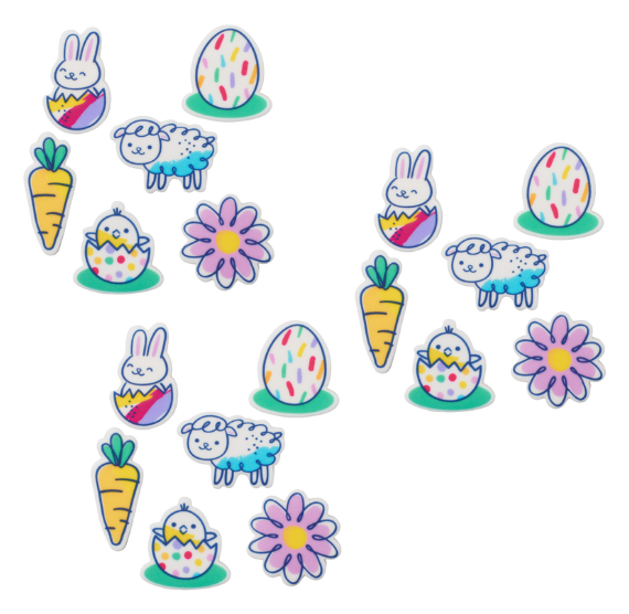 Easter Edible Icing Decorations: 36 Count | www.sprinklebeesweet.com
