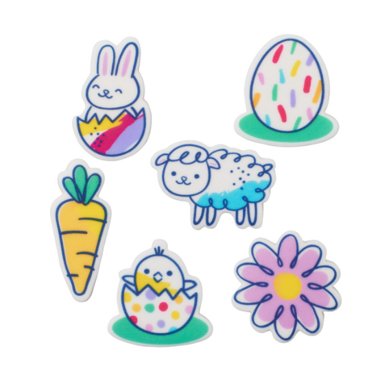 Easter Edible Icing Decorations: 36 Count | www.sprinklebeesweet.com