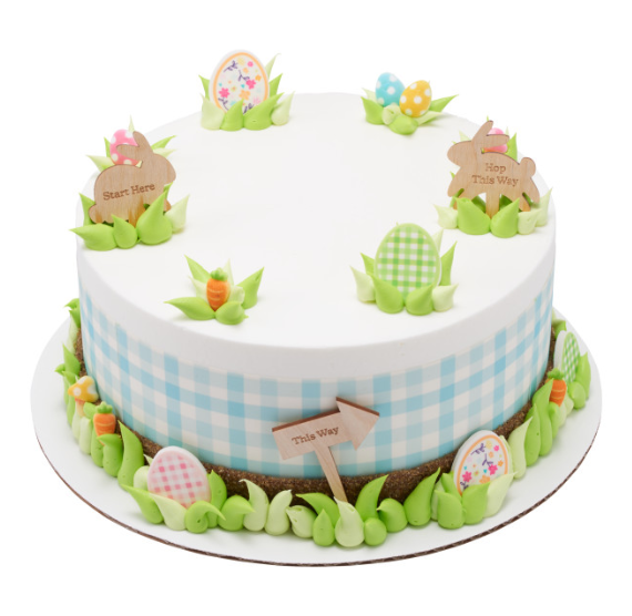 Easter Edible Icing Decorations: Pastel Gingham 36 Count | www.sprinklebeesweet.com