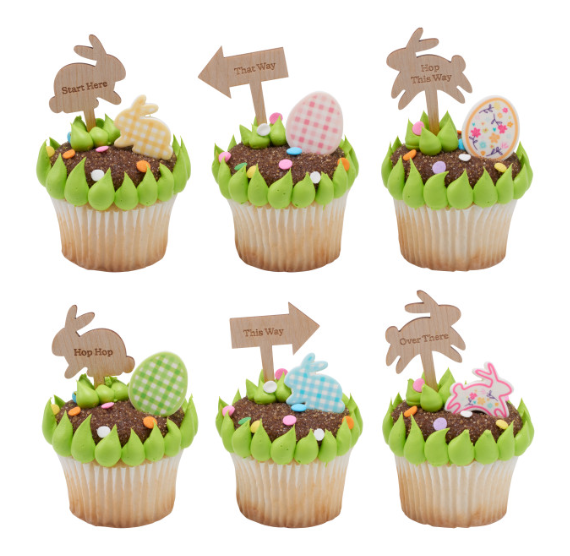 Easter Edible Icing Decorations: Pastel Gingham 36 Count | www.sprinklebeesweet.com