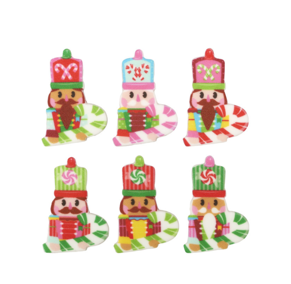 Christmas Edible Icing Decorations: Nutcracker | www.sprinklebeesweet.com