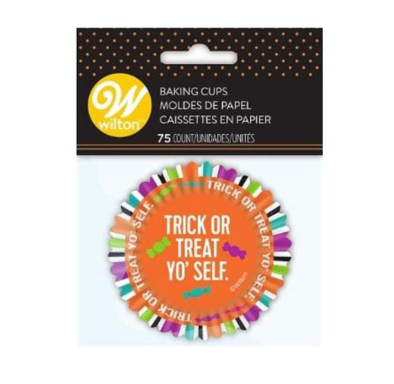 Halloween Cupcake Liners: Trick or Treat | www.sprinklebeesweet.com