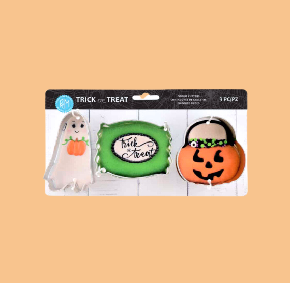 Halloween Cookie Cutter Set of 3: Trick or Treat | www.sprinklebeesweet.com