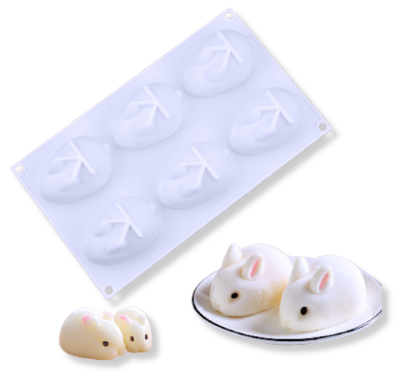 Silicone Bunny Mold: 3D 2.5" | www.sprinklebeesweet.com