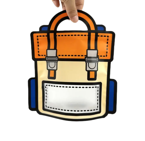 Back Pack Shaped Cookie Bags | www.sprinklebeesweet.com