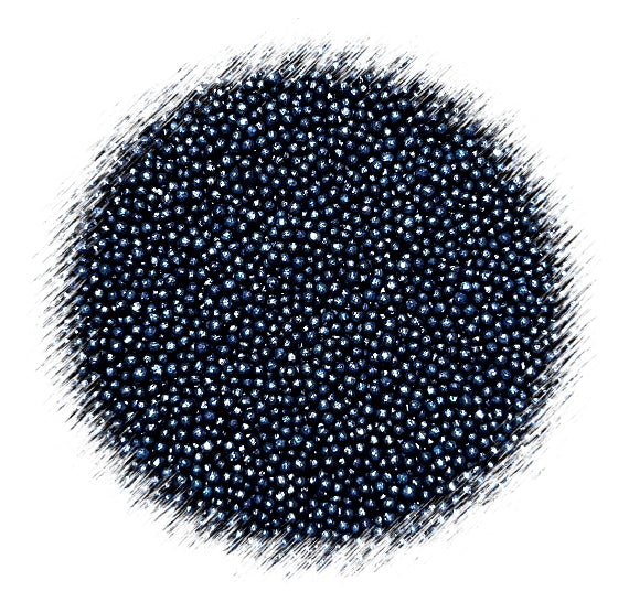 Shimmer Dark Navy Nonpareils | www.sprinklebeesweet.com