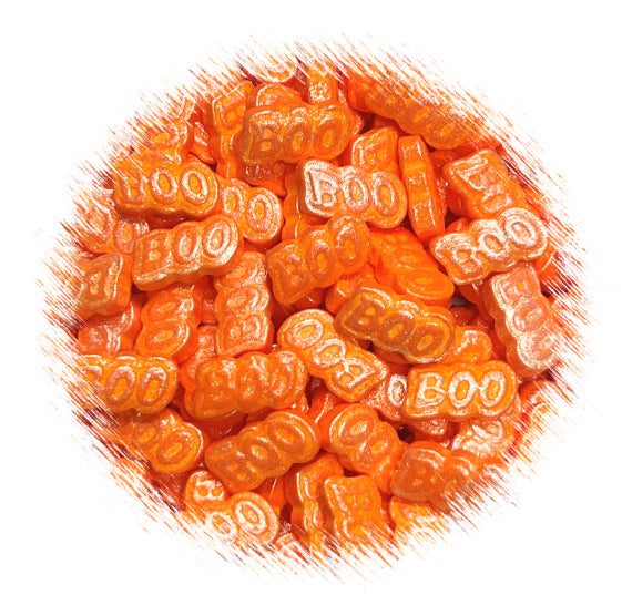 Halloween Candy Sprinkles: Boo | www.sprinklebeesweet.com