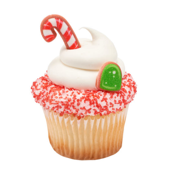Christmas Candy Sugar Toppers | www.sprinklebeesweet.com