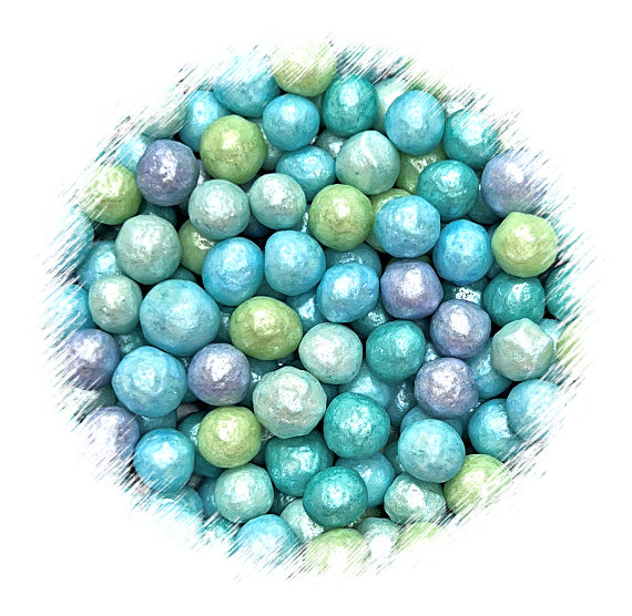 Sprinkle-It® 6mm Chocolate Crispy Pearls: Shimmer Cool Tone Mix | www.sprinklebeesweet.com