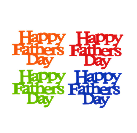 Happy Father's Day Cake Toppers: Primary Colors | www.sprinklebeesweet.com