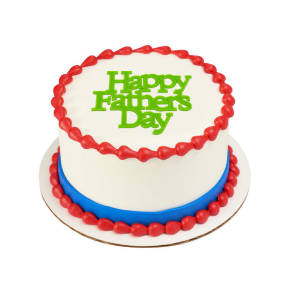 Happy Father's Day Cake Toppers: Primary Colors | www.sprinklebeesweet.com