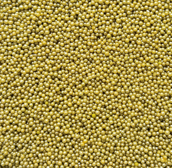 Shimmer Deep Chartreuse Nonpareils | www.sprinklebeesweet.com