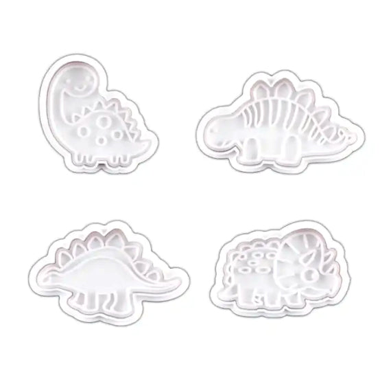 Dinosaur Cookie Cutter Stampers Set | www.sprinklebeesweet.com