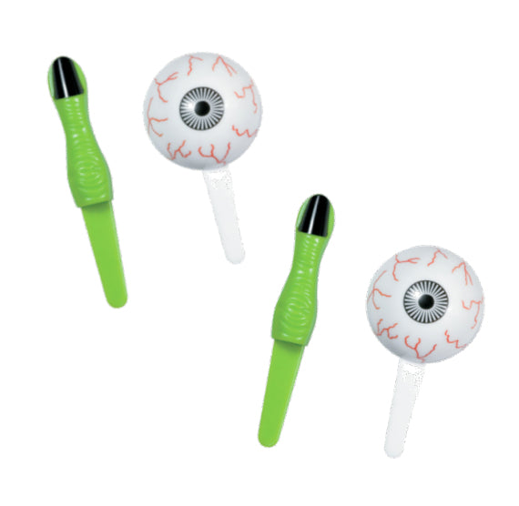 Halloween Cupcake Picks: Eyeball & Finger | www.sprinklebeesweet.com