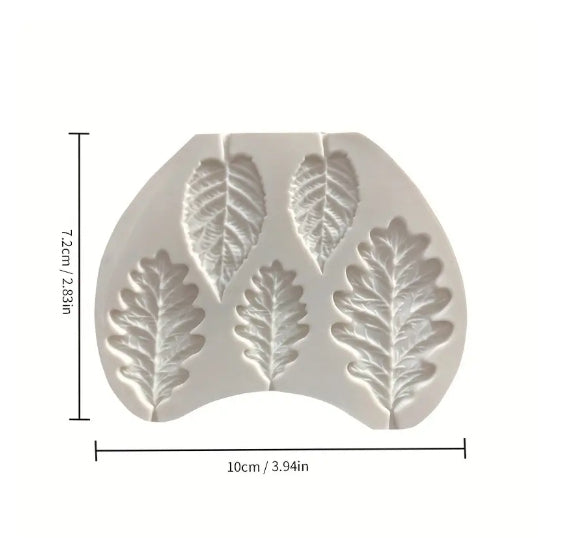 Birch and Oak Leaf Mold: Fondant & Chocolate | www.sprinklebeesweet.com