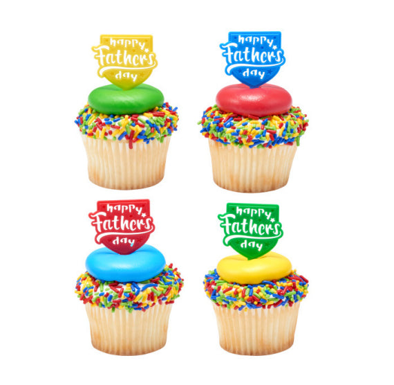 Happy Father's Day Cupcake Picks | www.sprinklebeesweet.com