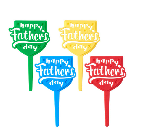 Happy Father's Day Cupcake Picks | www.sprinklebeesweet.com