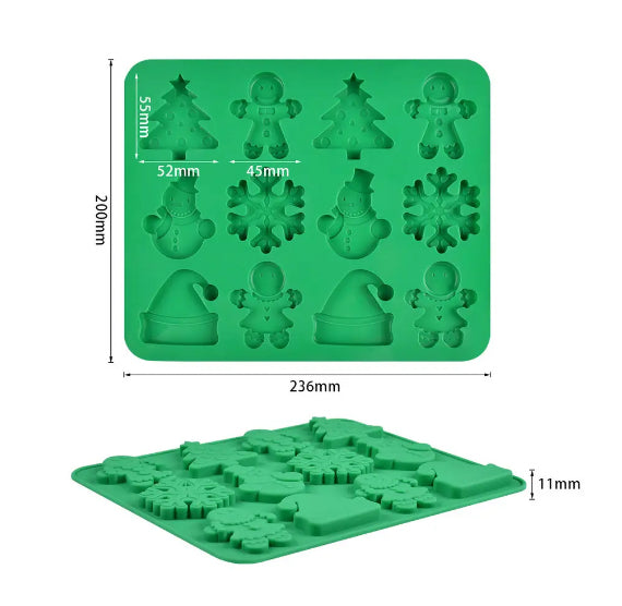 Thin Christmas Chocolate Mold | www.sprinklebeesweet.com