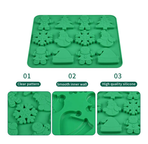 Thin Christmas Chocolate Mold | www.sprinklebeesweet.com