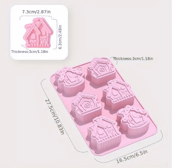 Christmas Gingerbread House Mold | www.sprinklebeesweet.com