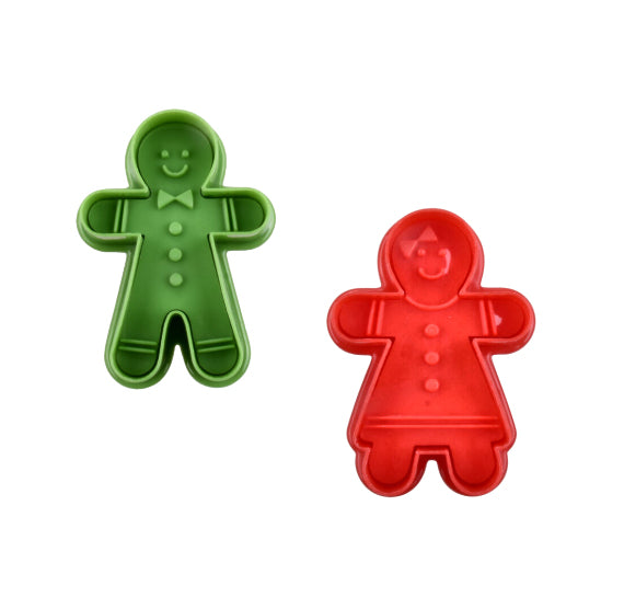 Christmas Cookie Cutter Stampers: Gingerbread Man & Lady | www.sprinklebeesweet.com