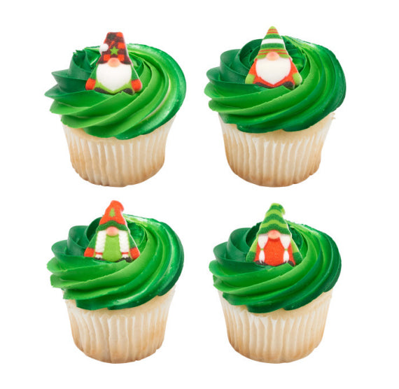 Christmas Sugar Toppers: Gnomes | www.sprinklebeesweet.com