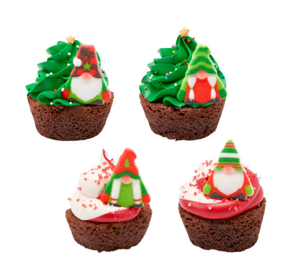 Christmas Sugar Toppers: Gnomes | www.sprinklebeesweet.com