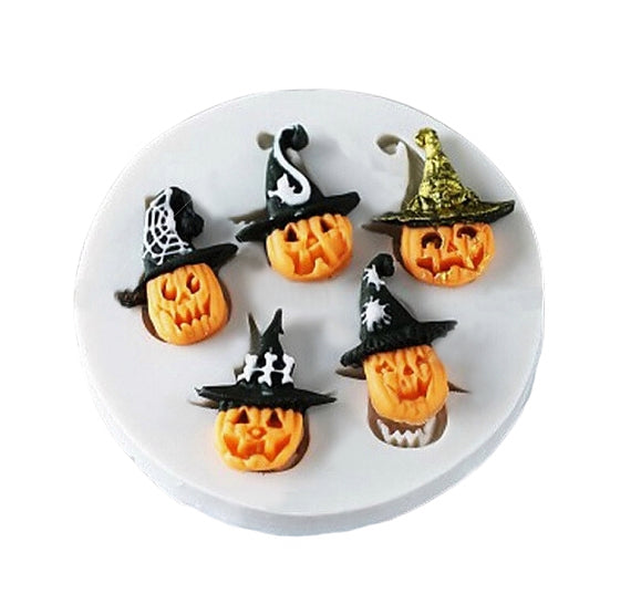 Witch Jack O'Lantern Fondant Mold | www.sprinklebeesweet.com