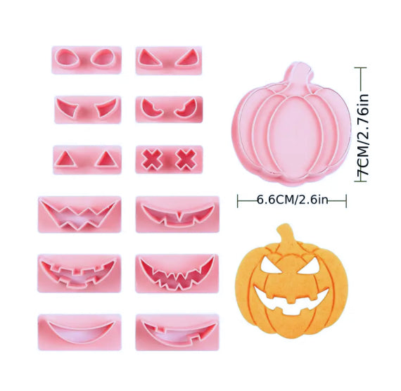 Pumpkin Cookie Cutter & Stampers Set: Jack O'Lantern | www.sprinklebeesweet.com