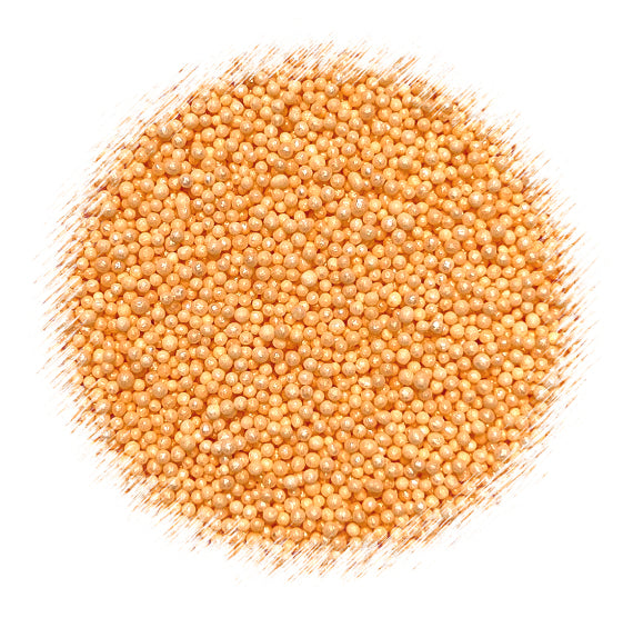 Shimmer Light Peach Nonpareils | www.sprinklebeesweet.com