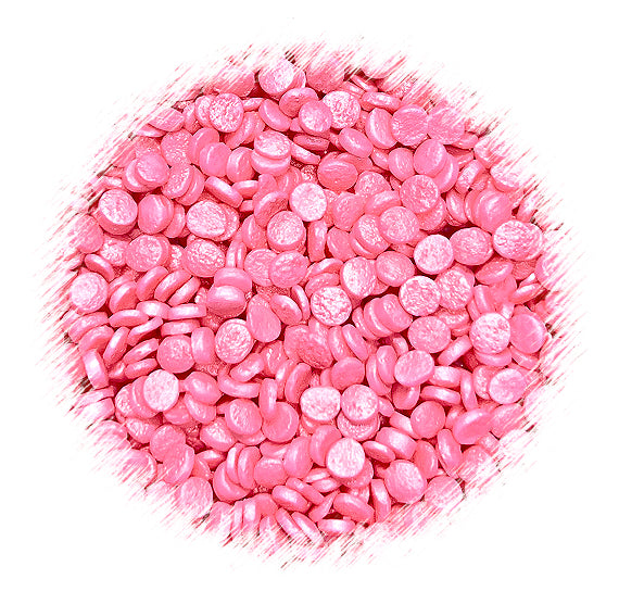 Sprinkle-It® Shimmer Confetti Dot Sprinkles: Light Pink 4mm | www.sprinklebeesweet.com