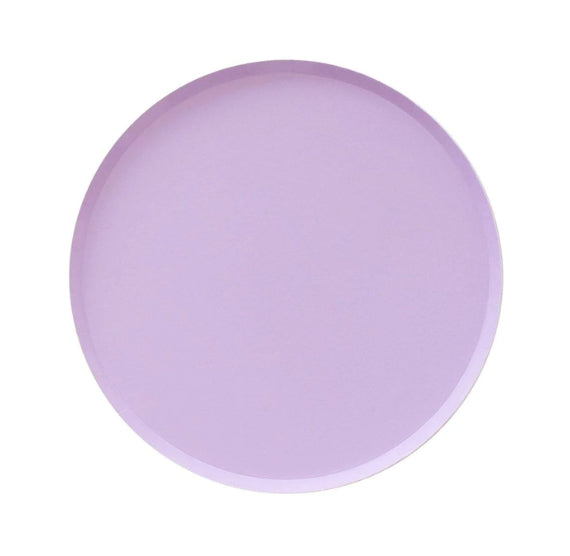 Oh Happy Day Large Plates: 9" Light Purple | www.sprinklebeesweet.com