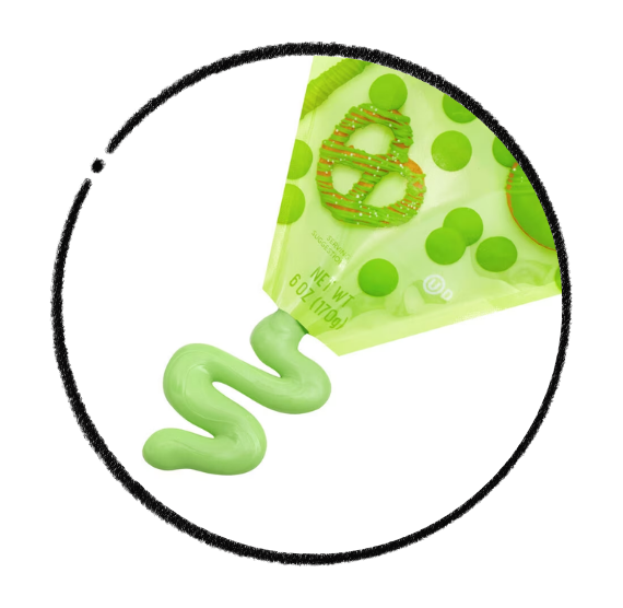 Sweetshop Melt'ems Drizzle Candy Melts Pouch: Light Green | www.sprinklebeesweet.com