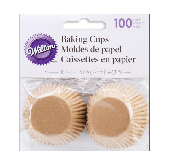 Wilton Mini Unbleached Cupcake Liners | www.sprinklebeesweet.com
