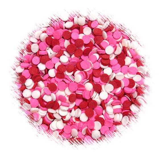 Mini Valentine Dot Sprinkles: 3mm | www.sprinklebeesweet.com