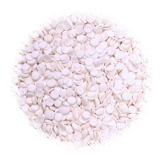 Mini White Dot Sprinkles: 3mm | www.sprinklebeesweet.com
