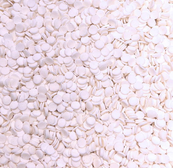 Mini White Dot Sprinkles: 3mm | www.sprinklebeesweet.com