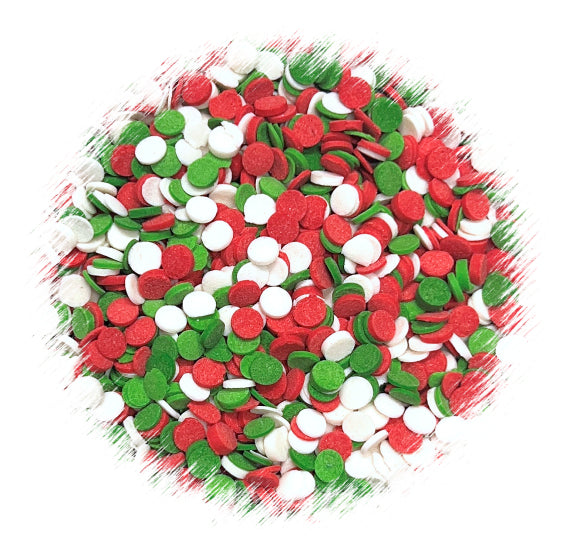 Mini Christmas Dot Sprinkles: 3mm | www.sprinklebeesweet.com