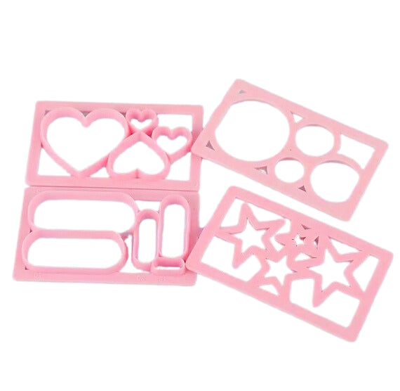 Mini Multi Cookie Cutters: Star, Heart, Circle, Oval | www.sprinklebeesweet.com