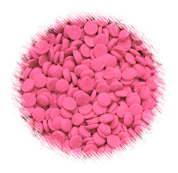 Bright Pink Dot Sprinkles: 5mm | www.sprinklebeesweet.com