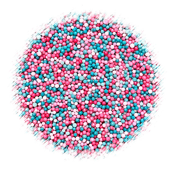 Dreamy Nonpareils Mix: Pink + Aqua | www.sprinklebeesweet.com