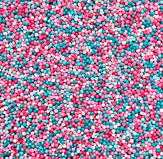 Dreamy Nonpareils Mix: Pink + Aqua | www.sprinklebeesweet.com