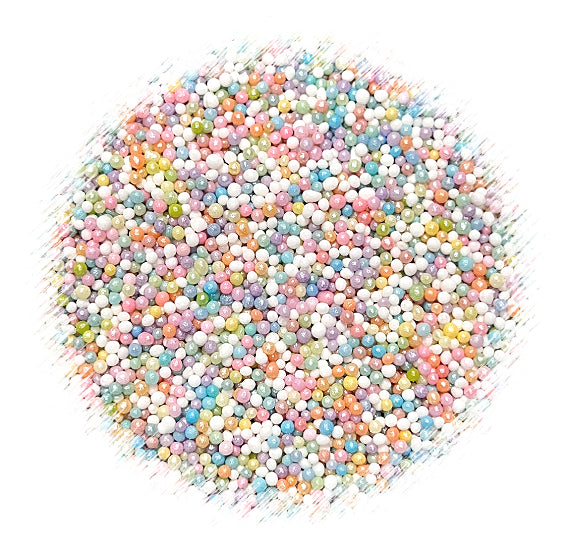 Pastel Rainbow Nonpareils Mix | www.sprinklebeesweet.com