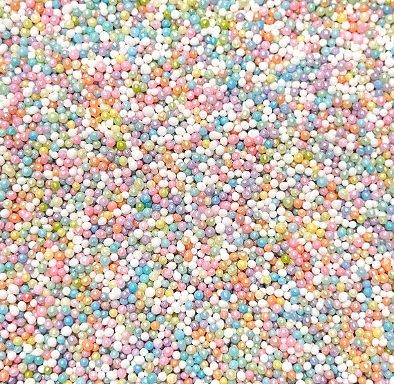 Pastel Rainbow Nonpareils Mix | www.sprinklebeesweet.com