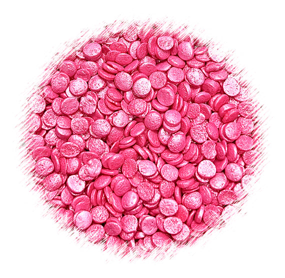 Sprinkle-It® Shimmer Confetti Dot Sprinkles: Perfectly Pink 4mm | www.sprinklebeesweet.com